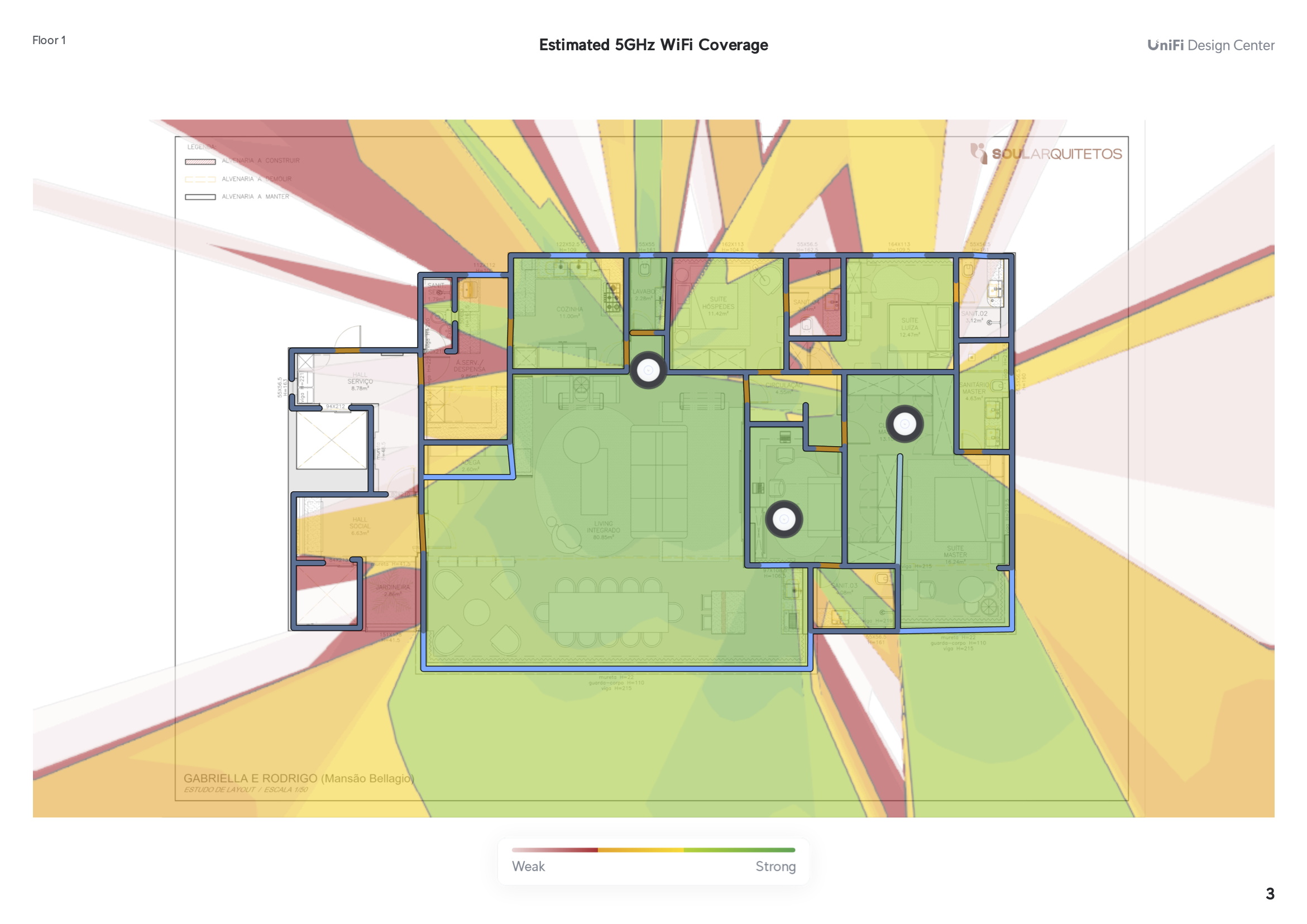 Plano de Cobertura Wi-Fi - Mansão Bellagio