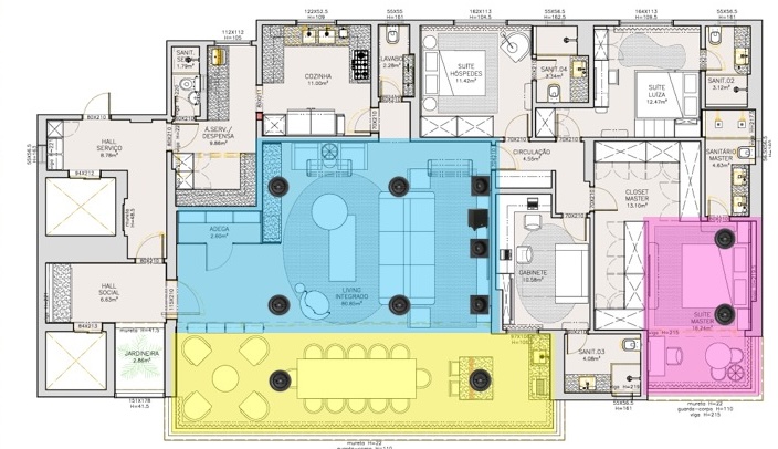 Plano de Sonorização - Mansão Bellagio